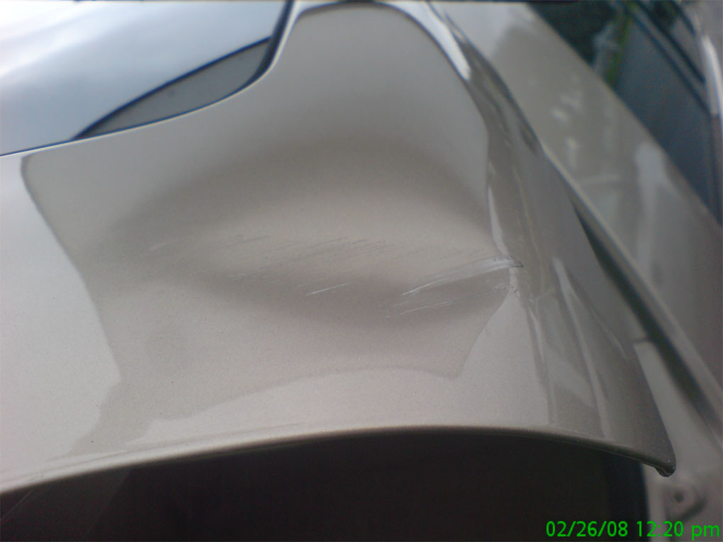 Chevy HHR with previous paint damage-Holy City Dent Guy-Paintless dent repair-